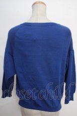 画像2: 【SALE】Jane Marple Dans Le Saｌon / ポケットショートカーディガン  青 Y-24-05-18-048-JM-TO-WD-ZT222 (2)