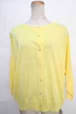 画像1: 【SALE】Jane Marple Dans Le Saｌon / サマーニットカーディガン  イエロー Y-24-05-18-051-JM-TO-SZ-ZT100 (1)