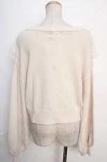 画像2: 【SALE】Rojita / ビジューレースフリルニットカーデ F アイボリー Y-24-05-18-056-LO-TO-SZ-ZT428 (2)