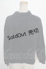 F&A / ベロア調ケーブルニット  紺 Y-24-05-18-076-LO-SK-AS-ZT426