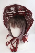 BABY,THE STARS SHINE BRIGHT / HATRibbon Couture Paletteボンネット - ボルドー Y-24-05-18-026-BA-ZA-SZ-ZY