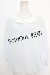 Franche Lippee /ねこ襟ブラウス  サックス Y-24-05-18-031-LO-BL-AS-ZS