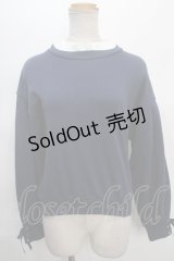 Fi.n.t  / フリル衿付きスウェットプルオーバー F ネイビー Y-24-05-20-081-LO-TO-SZ-ZT380