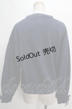 画像2: Fi.n.t  / フリル衿付きスウェットプルオーバー F ネイビー Y-24-05-20-081-LO-TO-SZ-ZT380