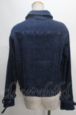 画像2: 【SALE】axes femme / 花刺繍ストレッチデニムジャケット M インディゴ Y-24-05-20-102-AX-JA-SZ-ZT134 (2)