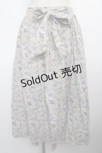 axes femme / 小花柄ふんわりミディスカート M ベージュ Y-24-05-20-175-AX-SK-SZ-ZT028