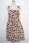 Jane Marple / ハンガリーローズプリントサックドレス M アイボリー Y-24-05-25-039-JM-OP-AS-ZT104