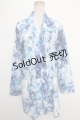 NieR / カーディガン.羽織総柄  ブルー Y-24-05-25-071-EL-TO-SZ-ZT202