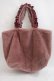 画像2: Maison de FLEUR / BAGファーフリルハンドルトートーバッグ F ダークピンク Y-24-05-25-009-LO-BG-SZ-ZT-K012 (2)