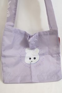 ACDC RAG / くまきちエコバッグ  ラベンダー Y-24-06-01-023-PU-BG-SZ-ZT-K016