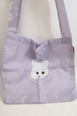 画像1: ACDC RAG / くまきちエコバッグ  ラベンダー Y-24-06-01-023-PU-BG-SZ-ZT-K016