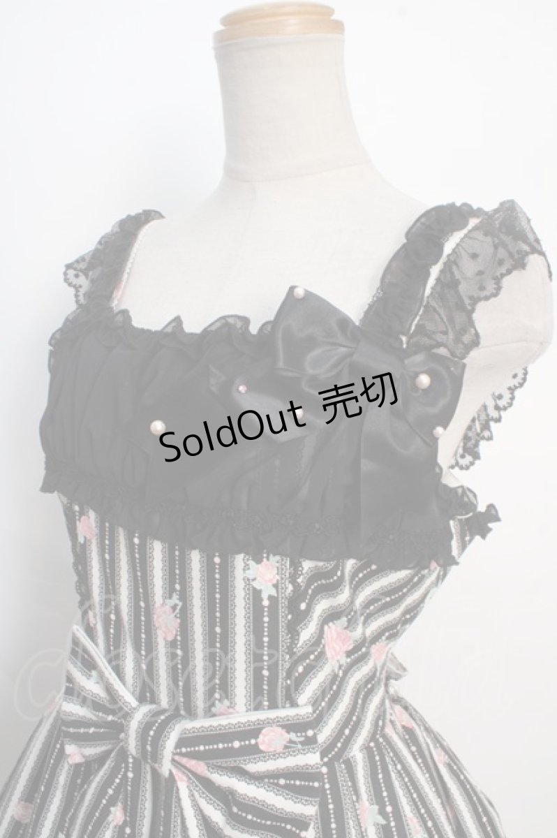 画像3: Angelic Pretty /  ローズトワレジャンパースカート  黒 Y-24-06-04-103-AP-OP-AS-ZY (3)