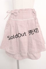 axes femme kawaii / ツイードキュロット  ピンク Y-24-06-04-155-AX-PA-AS-OS