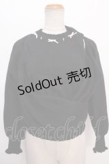 axes femme POETIQUE / カシュクールレイヤードプルオーバー M 黒 Y-24-06-08-062-AX-TO-SZ-ZT222