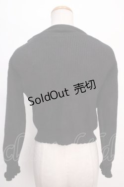 画像2: axes femme POETIQUE / カシュクールレイヤードプルオーバー M 黒 Y-24-06-08-062-AX-TO-SZ-ZT222