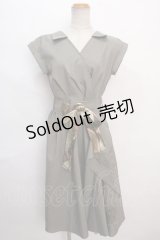 axes femme / ラップ風シャツワンピース M グリーン Y-24-06-08-165-AX-OP-SZ-ZT008