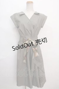 axes femme / ラップ風シャツワンピース M グリーン Y-24-06-08-165-AX-OP-SZ-ZT008