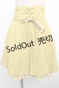 axes femme POETIQUE / ハイウエストタックキュロット M イエロー Y-24-06-08-202-AX-PA-SZ-ZT376