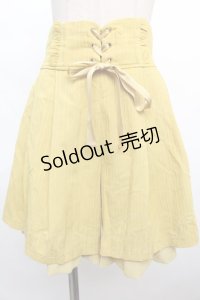 axes femme POETIQUE / ハイウエストタックキュロット M イエロー Y-24-06-08-202-AX-PA-SZ-ZT376