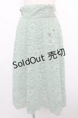 axes femme / レーススカート  グリーン Y-24-06-08-203-AX-SK-AS-ZT330