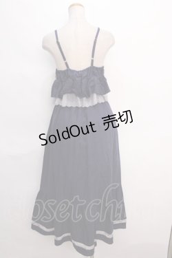 画像2: axes femme / ティアードキャミワンピース  紺 Y-24-06-11-087-AX-OP-AS-ZT015