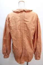 画像2: PINK HOUSE / リボンモチーフ付きピンタックブラウス  橙 Y-24-06-14-008-LO-BL-SZ-ZT101 (2)