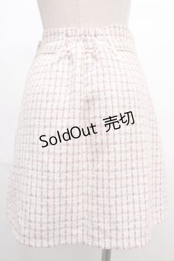 画像2: Honey Cinnamon / ハートボタンツイード台形スカート F ピンク Y-24-06-14-118-LO-SK-SZ-ZT321