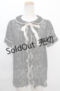 axes femme / ドビージャガードブラウス M 黒 Y-24-06-22-068-AX-BL-SZ-ZT214