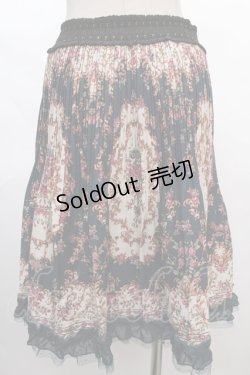 画像2: axes femme / ヴィンテージ花柄スカート M グリーン Y-24-06-22-149-AX-SK-SZ-ZT145