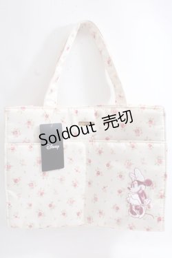 画像1: Maison de FLEUR / Minnie Mouse/フラワープリントトートバッグ F ピンク Y-24-06-27-063-LO-BG-SZ-ZT-K012
