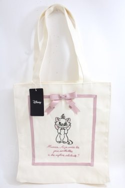 画像1: Maison de FLEUR / Disney Marie/スクエアトートバッグ F ピンク Y-24-06-27-070-LO-BG-AS-ZT-K012
