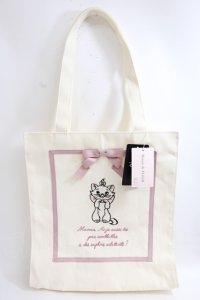 Maison de FLEUR / Disney Marie/スクエアトートバッグ F ピンク Y-24-06-27-072-LO-BG-SZ-ZT-K012