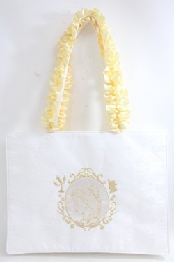 画像1: Maison de FLEUR / EC限定Belle/スクエアトートバッグ F アイボリー Y-24-06-27-073-LO-BG-SZ-ZT-K012
