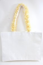 画像2: Maison de FLEUR / EC限定Belle/スクエアトートバッグ F アイボリー Y-24-06-27-073-LO-BG-SZ-ZTK012 (2)