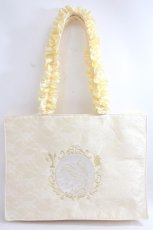 画像1: Maison de FLEUR / Belle/スクエアトートバッグ F イエロー Y-24-06-27-075-LO-BG-SZ-ZTK012 (1)