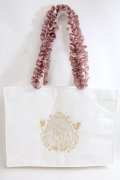 Maison de FLEUR / EC限定Aurora/スクエアトートバッグ F アイボリー Y-24-06-27-076-LO-BG-SZ-ZT-K012