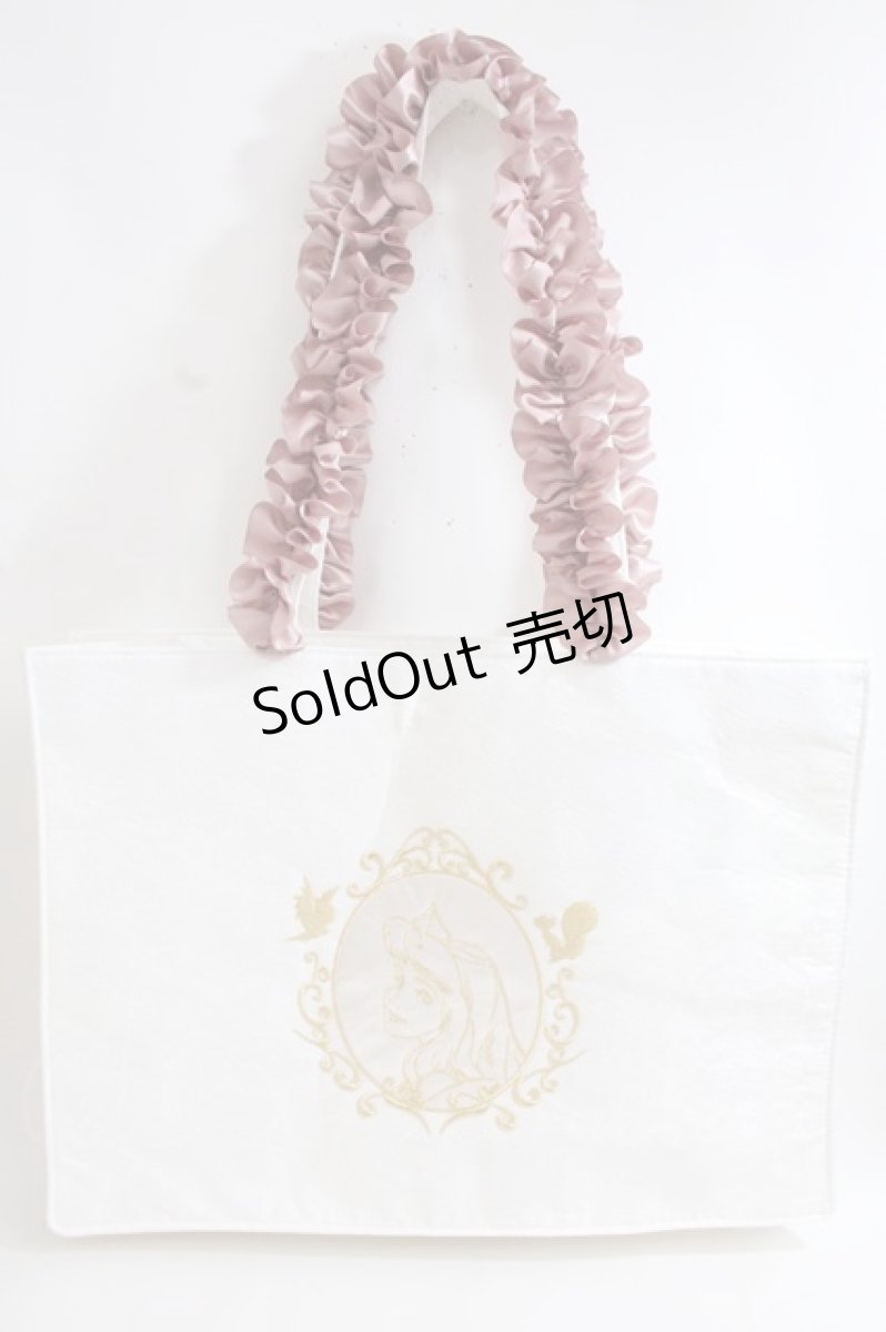 画像1: Maison de FLEUR / EC限定Aurora/スクエアトートバッグ F アイボリー Y-24-06-27-076-LO-BG-SZ-ZTK012 (1)