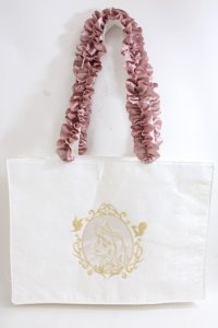 Maison de FLEUR / EC限定Aurora/スクエアトートバッグ F アイボリー Y-24-06-27-076-LO-BG-SZ-ZT-K012