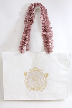 画像1: Maison de FLEUR / EC限定Aurora/スクエアトートバッグ F アイボリー Y-24-06-27-076-LO-BG-SZ-ZT-K012