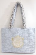 Maison de FLEUR / Cinderella/スクエアトートバッグ F ブルー Y-24-06-27-079-LO-BG-SZ-ZT-K012