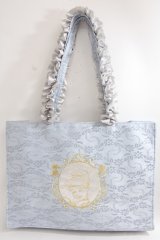 Maison de FLEUR / Cinderella/スクエアトートバッグ F ブルー Y-24-06-27-079-LO-BG-SZ-ZT-K012