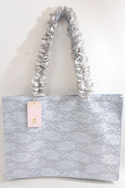 画像2: Maison de FLEUR / Cinderella/スクエアトートバッグ F ブルー Y-24-06-27-079-LO-BG-SZ-ZT-K012