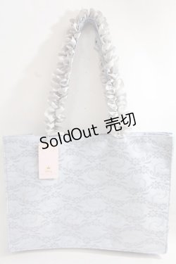 画像2: Maison de FLEUR / Cinderella/スクエアトートバッグ F ブルー Y-24-06-27-079-LO-BG-SZ-ZT-K012