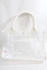 画像2: Maison de FLEUR / レースクリアスクエアトートバッグ F アイボリー Y-24-06-27-088-LO-BG-SZ-ZTK012 (2)