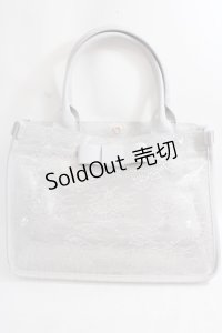 Maison de FLEUR / BAGクリアトートバッグ F グレー Y-24-06-27-089-LO-BG-AS-ZT-K012