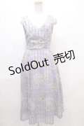 axes femme POETIQUE / ヒマワリレースロングワンピース M ラベンダー Y-24-07-01-131-AX-OP-SZ-ZI