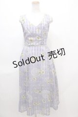 axes femme POETIQUE / ヒマワリレースロングワンピース M ラベンダー Y-24-07-01-131-AX-OP-SZ-ZI