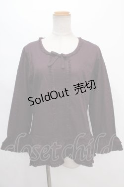 画像1: PINK HOUSE / ピンタックフリルブラウス  紫 Y-24-07-07-039-LO-BL-SZ-ZT101