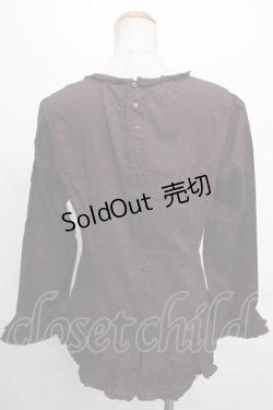 画像2: PINK HOUSE / ピンタックフリルブラウス  紫 Y-24-07-07-039-LO-BL-SZ-ZT101