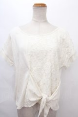 axes femme / レース切替プルオーバー M 生成り Y-24-07-10-052-AX-TO-SZ-ZI